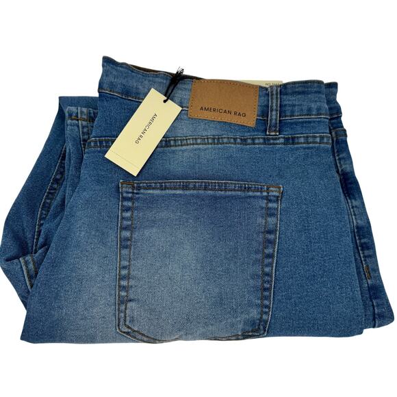 American Rag Jeans Mens 40x30 ACTUAL Raymond Straight Blue Stretch Denim NEW - Picture 1 of 10
